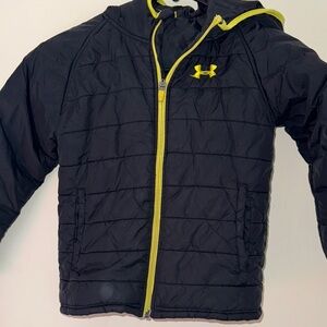 Under Armour Black Jacket with Yellow Accents